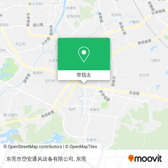 东莞市岱安通风设备有限公司地图