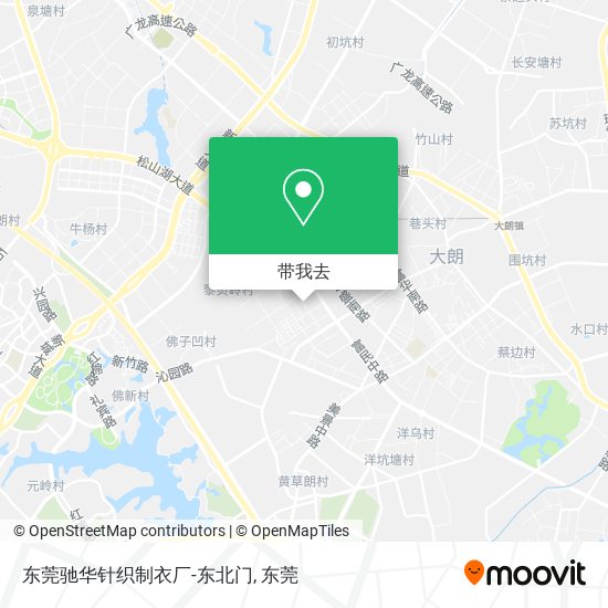 东莞驰华针织制衣厂-东北门地图