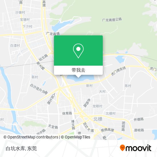 白坑水库地图