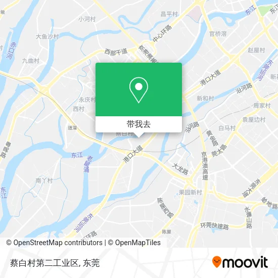 蔡白村第二工业区地图