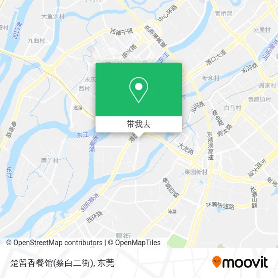 楚留香餐馆(蔡白二街)地图