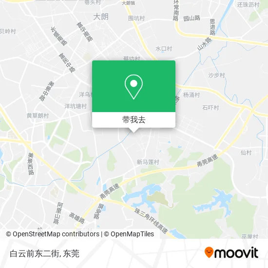 白云前东二街地图