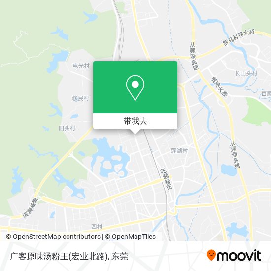 广客原味汤粉王(宏业北路)地图