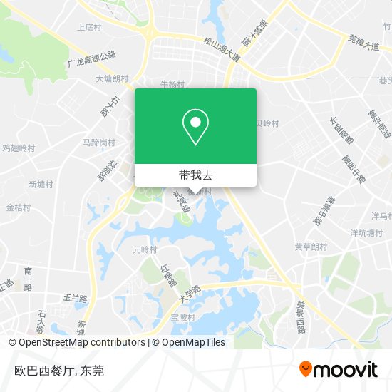 欧巴西餐厅地图