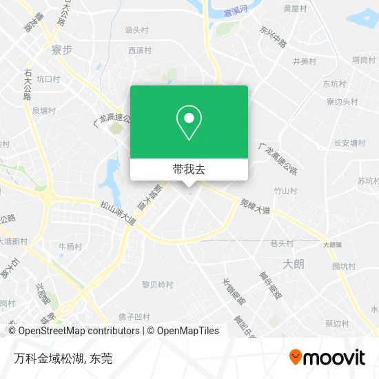 万科金域松湖地图