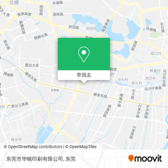 东莞市华铭印刷有限公司地图