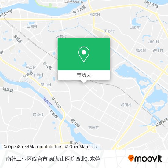 南社工业区综合市场(茶山医院西北)地图