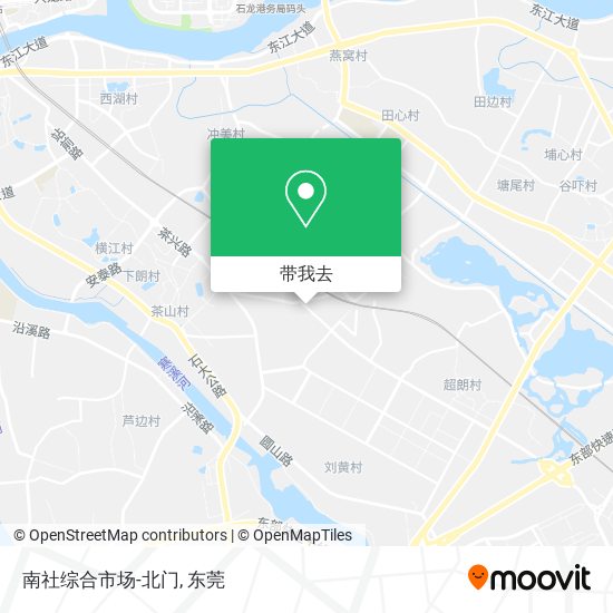 南社综合市场-北门地图