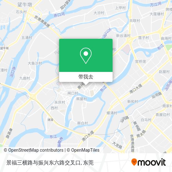 景福三横路与振兴东六路交叉口地图