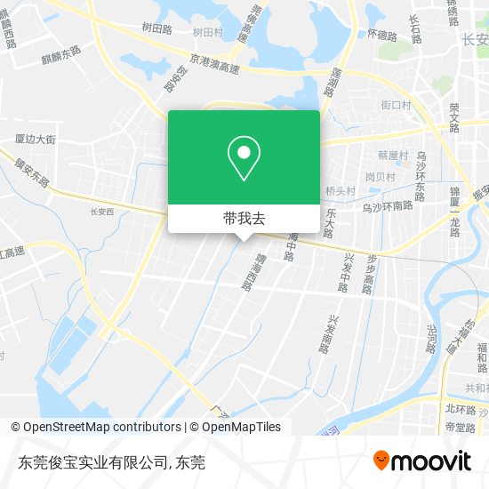 东莞俊宝实业有限公司地图