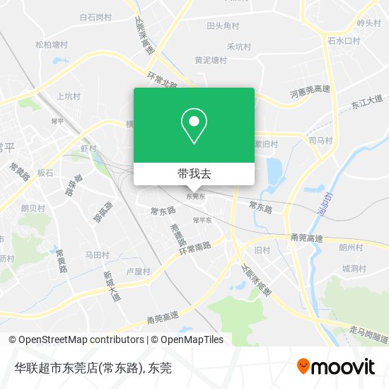 华联超市东莞店(常东路)地图