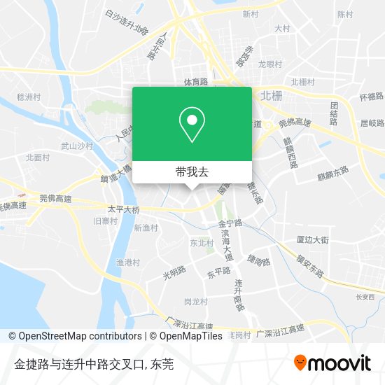 金捷路与连升中路交叉口地图