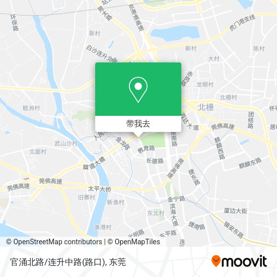 官涌北路/连升中路(路口)地图