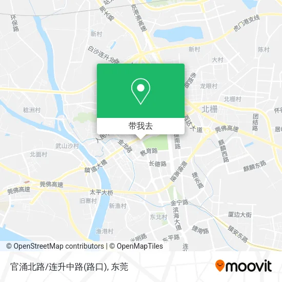 官涌北路/连升中路(路口)地图