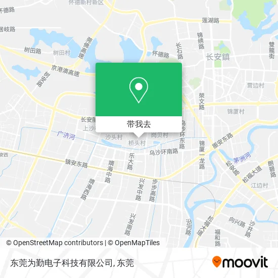 东莞为勤电子科技有限公司地图