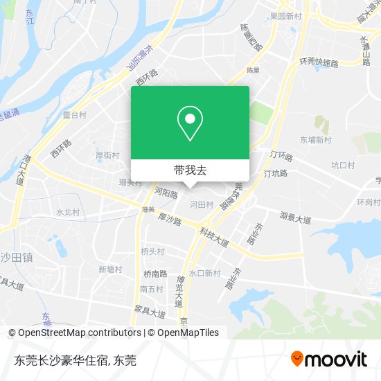 东莞长沙豪华住宿地图