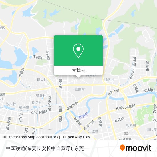 中国联通(东莞长安长中自营厅)地图
