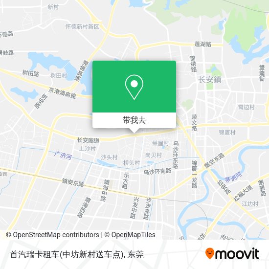 首汽瑞卡租车(中坊新村送车点)地图