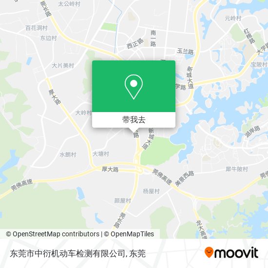 东莞市中衍机动车检测有限公司地图