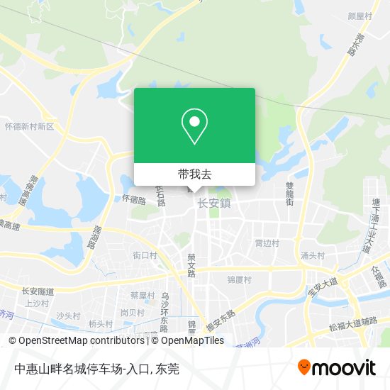 中惠山畔名城停车场-入口地图