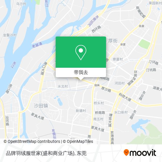 品牌羽绒服世家(盛和商业广场)地图