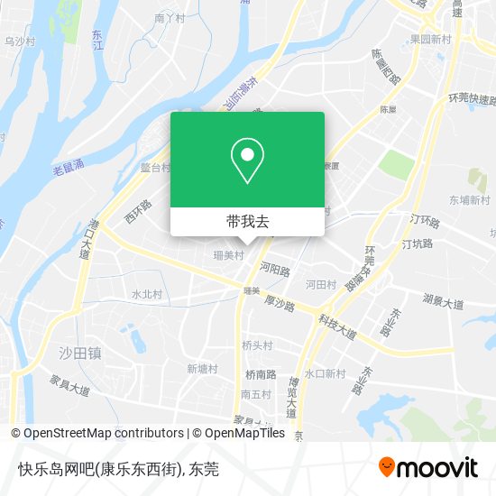 快乐岛网吧(康乐东西街)地图