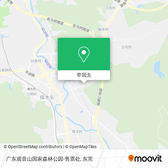 广东观音山国家森林公园-售票处地图