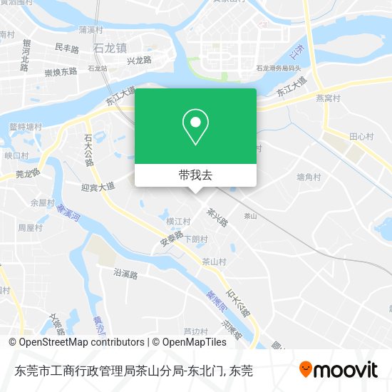 东莞市工商行政管理局茶山分局-东北门地图