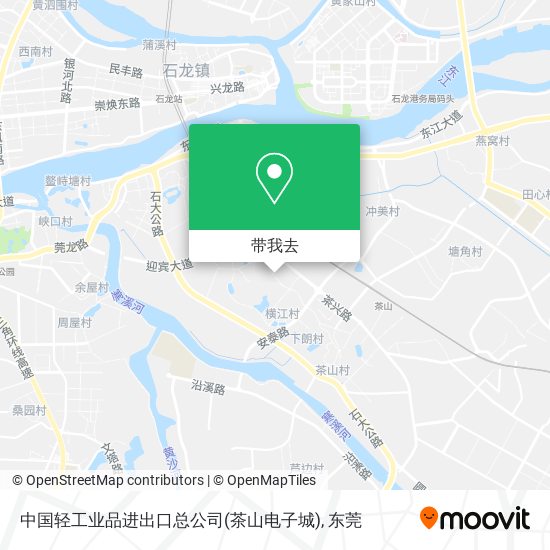 中国轻工业品进出口总公司(茶山电子城)地图