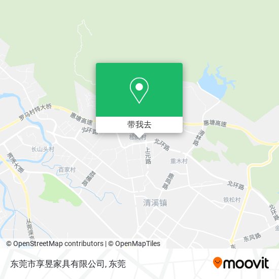 东莞市享昱家具有限公司地图