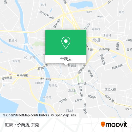汇康平价药店地图