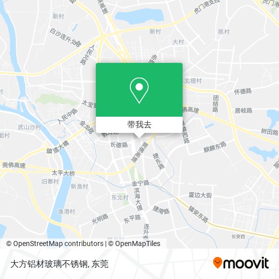 大方铝材玻璃不锈钢地图