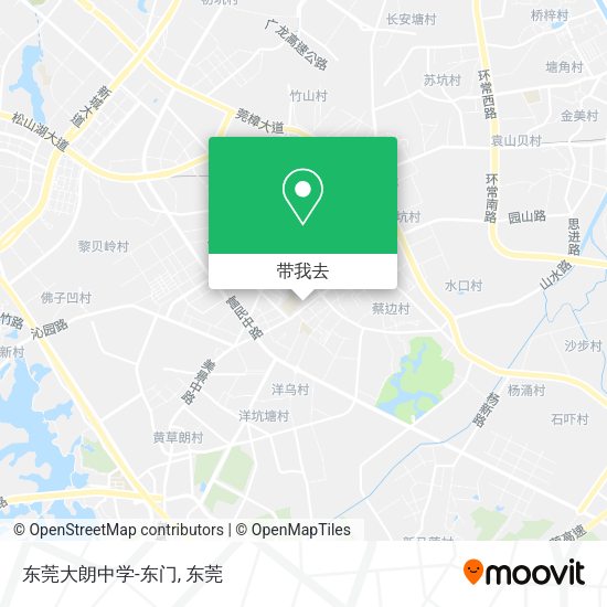 东莞大朗中学-东门地图