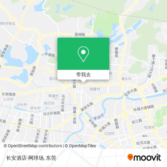 长安酒店-网球场地图