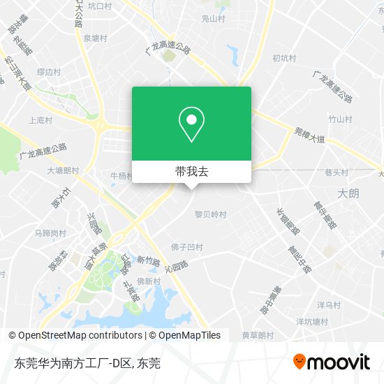 东莞华为南方工厂-D区地图