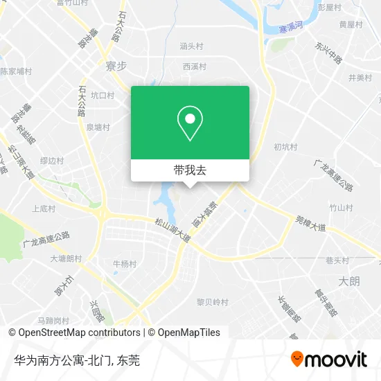 华为南方公寓-北门地图