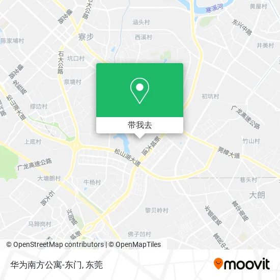 华为南方公寓-东门地图