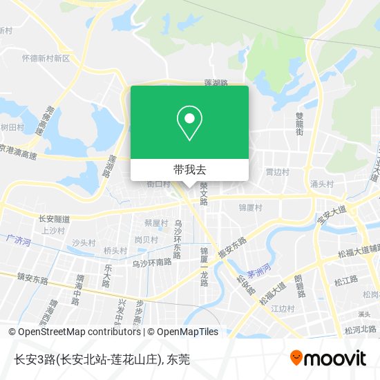 长安3路(长安北站-莲花山庄)地图