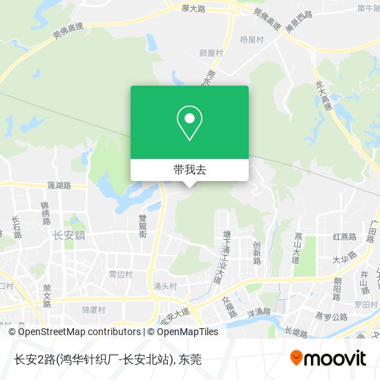 长安2路(鸿华针织厂-长安北站)地图