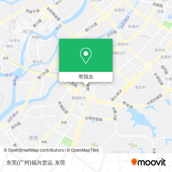 东莞(广州)福兴货运地图