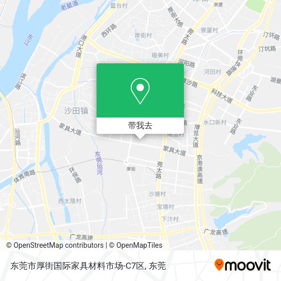 东莞市厚街国际家具材料市场-C7区地图