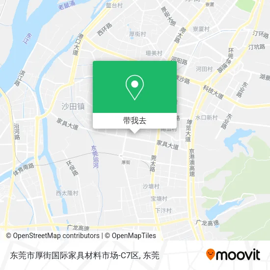 东莞市厚街国际家具材料市场-C7区地图