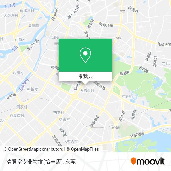 清颜堂专业祛痘(怡丰店)地图