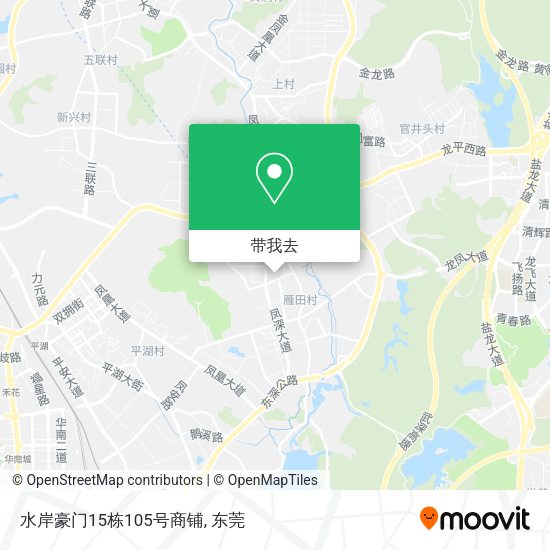 水岸豪门15栋105号商铺地图