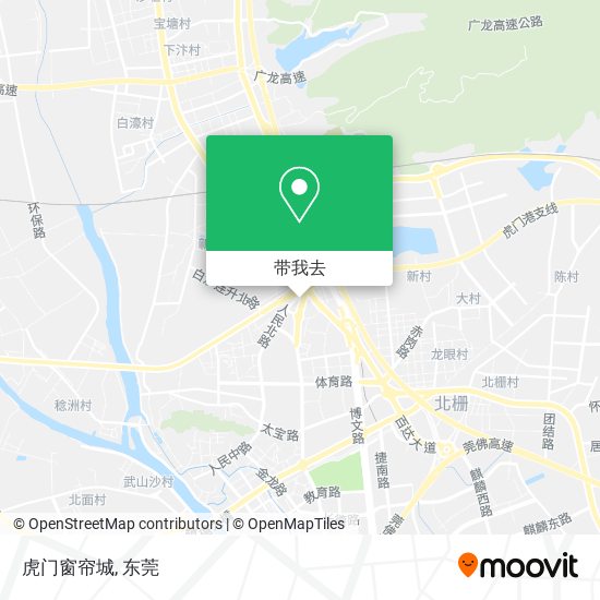 虎门窗帘城地图