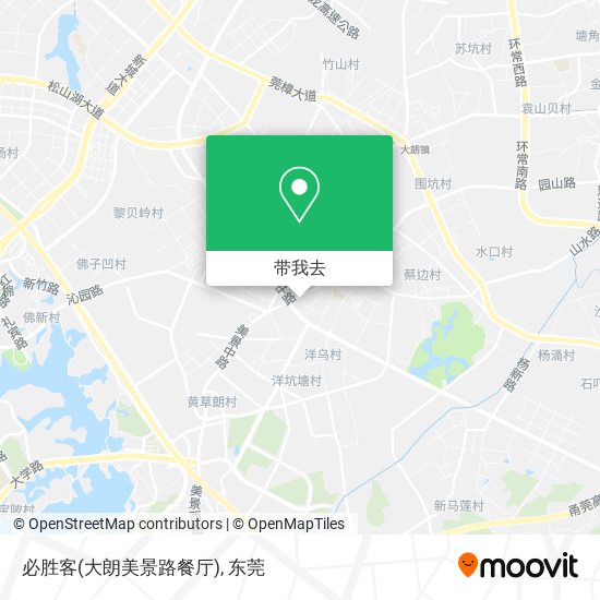 必胜客(大朗美景路餐厅)地图