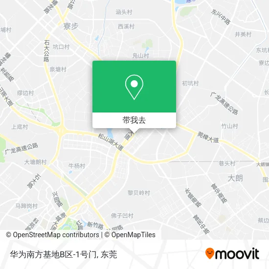 华为南方基地B区-1号门地图