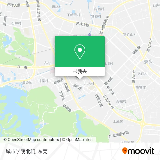 城市学院北门地图