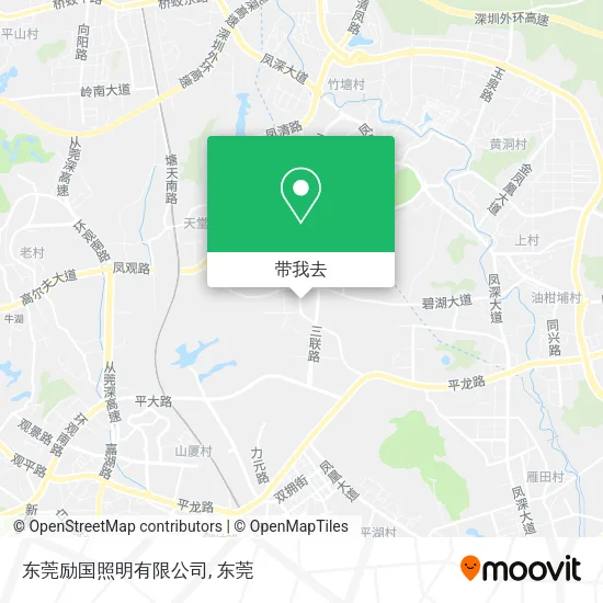 东莞励国照明有限公司地图