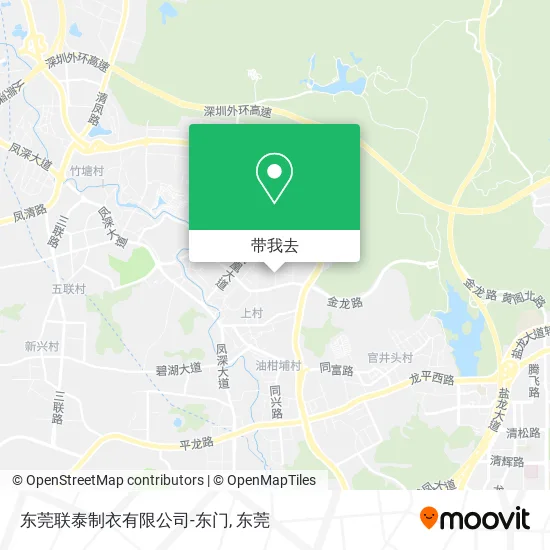 东莞联泰制衣有限公司-东门地图